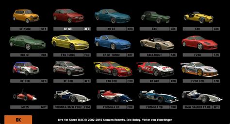 Live for speed cars download